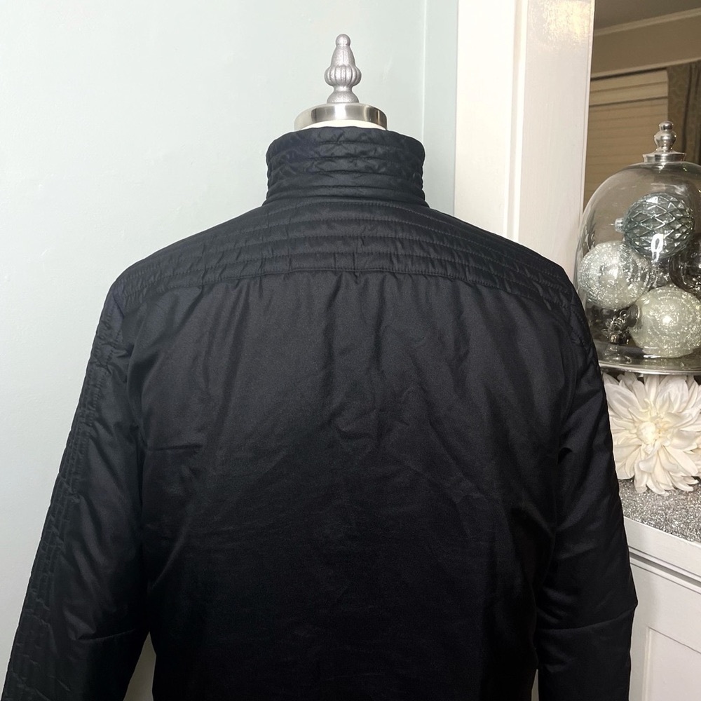 Bogner Black Vintage Ski Bomber Coat Winter Jacket Zip Snap 8 Medium Ski Coat - Picture 8 of 12
